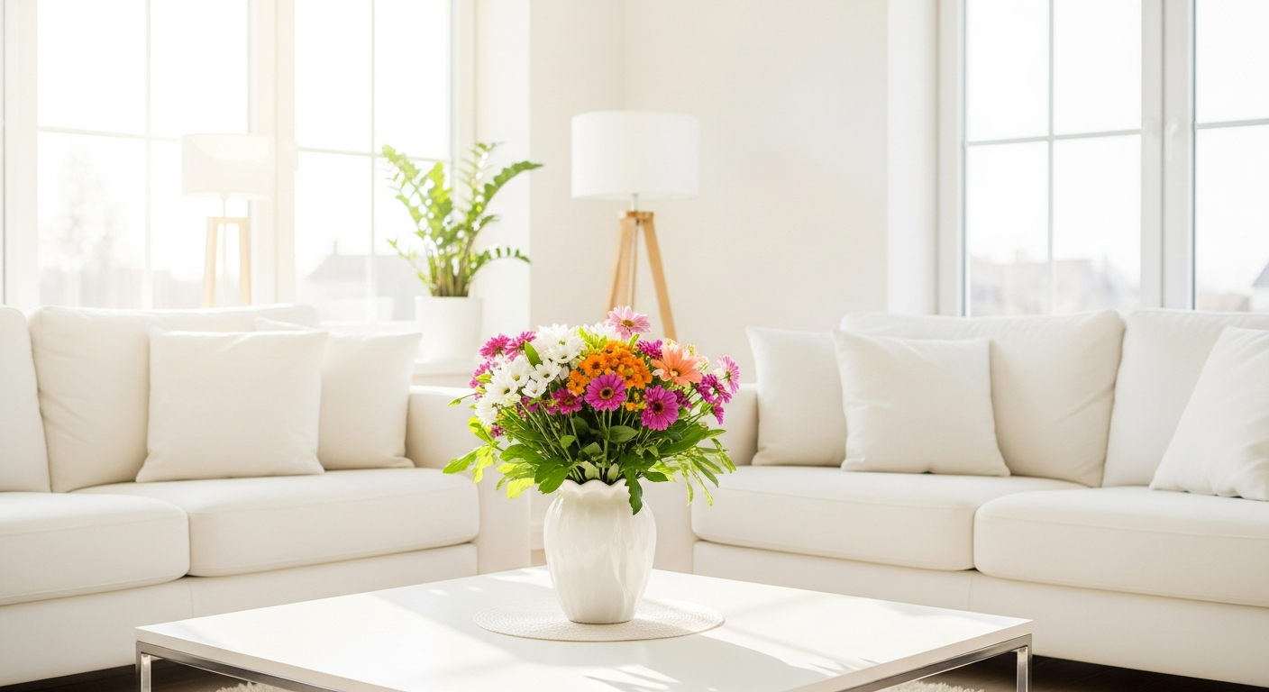 Beautifully cleaned home interior